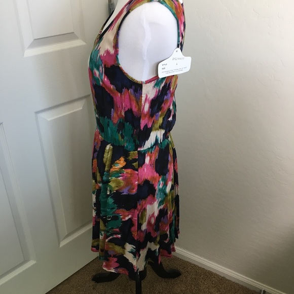 NWT Angie Watercolor Dress - Picture 3 of 7